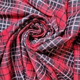 Ponte Roma Tissu stretch en viscose avec imprimé floral et rayures 147,3 cm (coupe 1 mètre) (imprimé cosmique)
