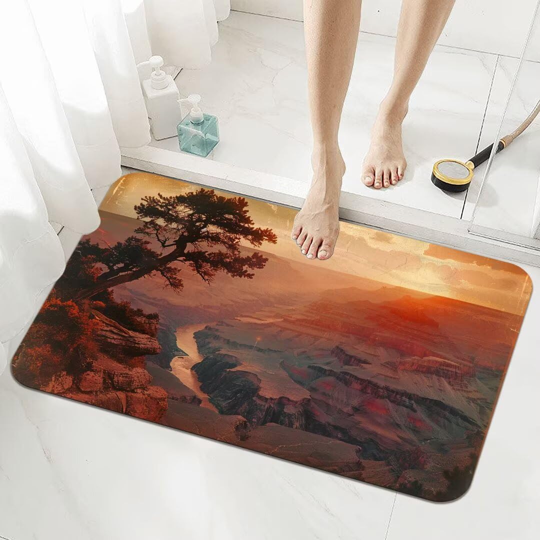 Badezimmerteppich Groß Schnelltrocknend Badteppich 160x230cm Rutschfester Badematte Tropical Absorbierender Duschvorleger Waschbar Badvorleger Bath Bathroom Mat Fußmatten Toilette Badewanne 5-1162
