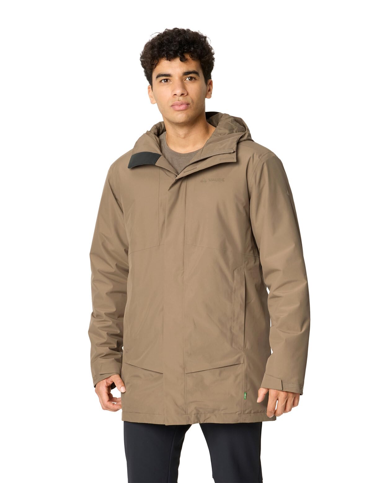 VAUDE Rosemoor Parka acolchada de invierno para hombre, impermeable, cortavientos y transpirable