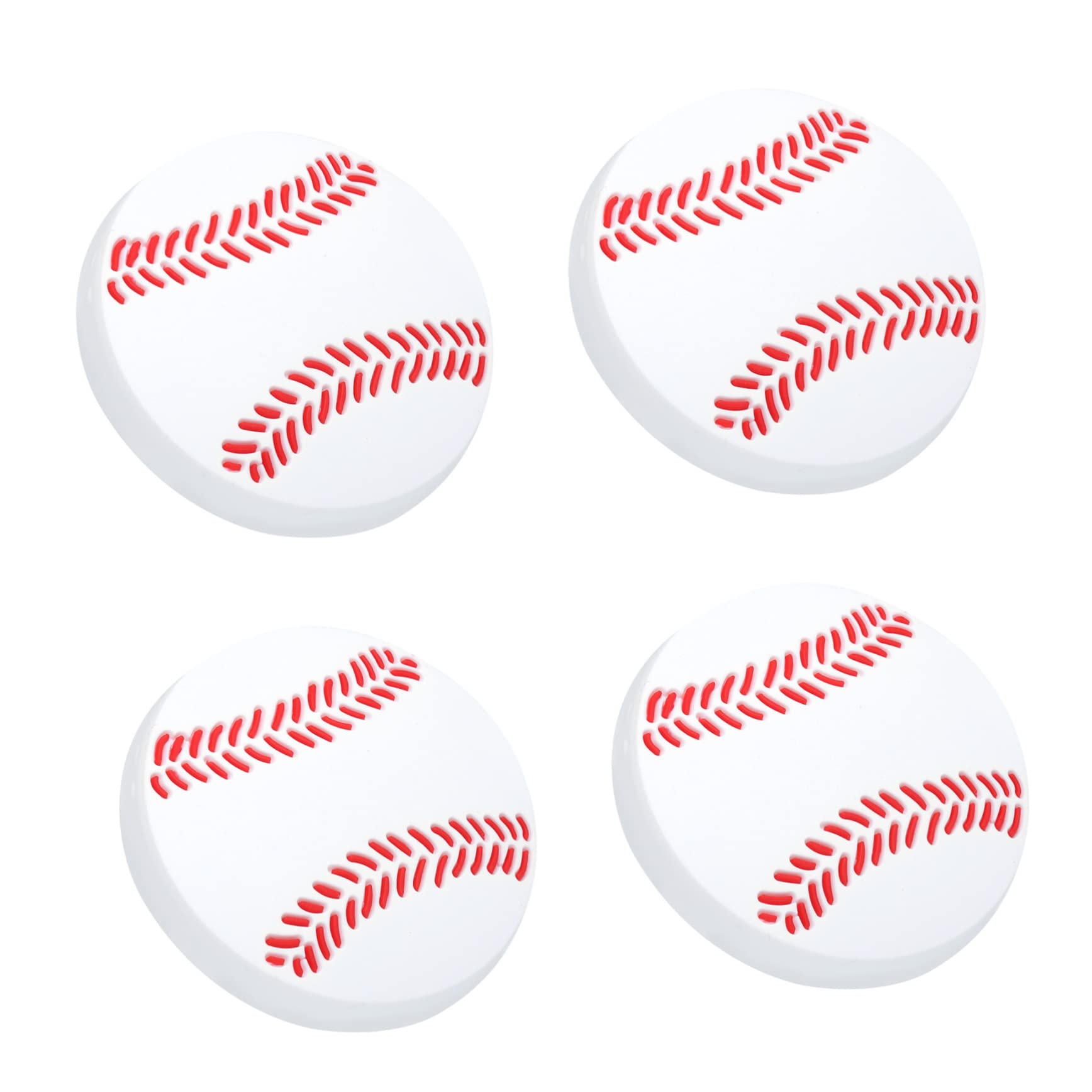 ARTIBETTER Cabinet Knob Replacement 4pcs Rubber Zinc Alloy Anti-Collision Handles for Drawers Cabinets