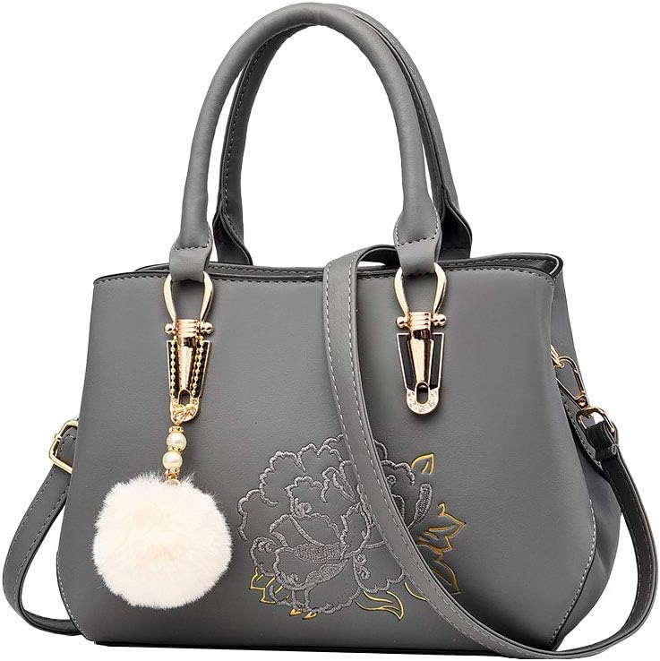 TisdainiWomen's Handbags Fashion Embroidery Craft Rose Shoulder Bags Shopper Shoulder Bags Handbags