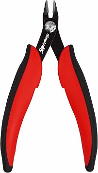 Simply45 Premium 5" Flush Cutter Tool Kit With Angled Jaw - Precision Angled Jaw, Heat-Treated High Carbon Steel, Non-Slip Grip - Single Unit - S45-801