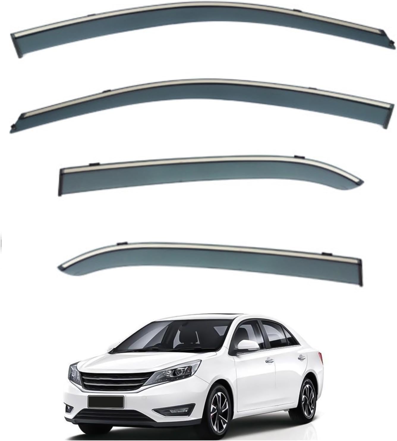 nwsplmy Wind Deflectors for Zotye Z360 MK1 2012-2017, Rain Guards Window Visors, 4-Piece, Protects Against Fading & Cracks