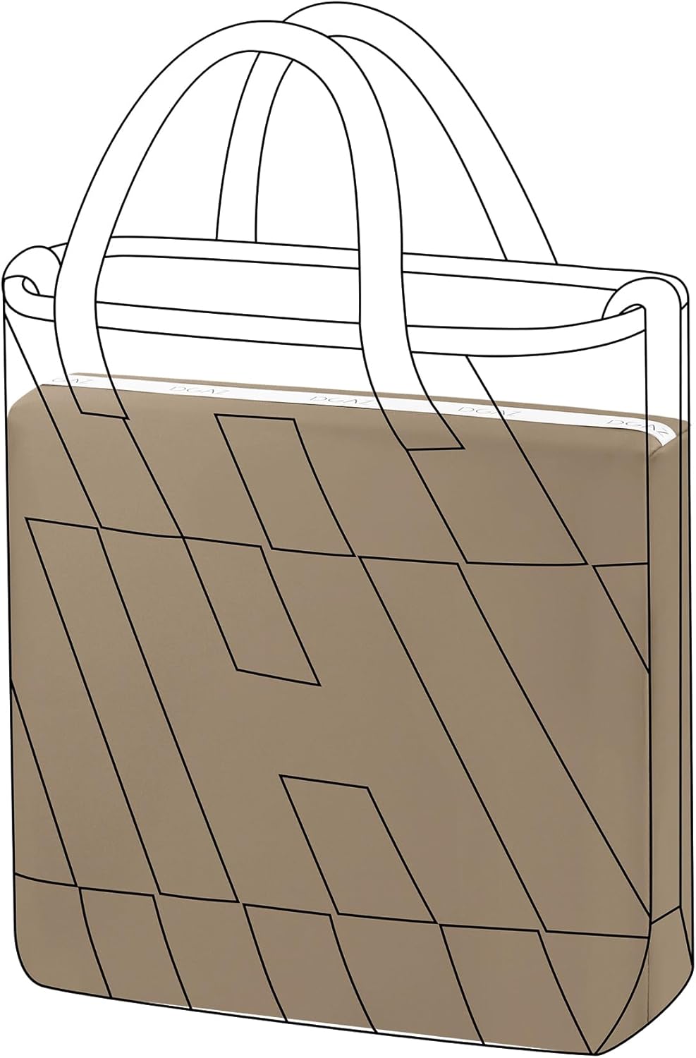 DGAZ バッグピロー バッグシェイパー 形崩れ防止 バッグシェイパー 枕シェイパー 高級シルク カバスに適用 Cabas 27/4