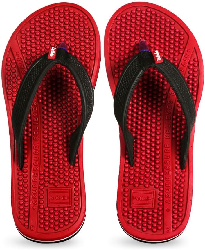 Dr.Ortho Ladies Acupressure Slippers | Acupressure Slippers | Flip-Flops | Women's & Girl's Slippers | Comfortable & Lightweight | Soft Foot Massager | All Day Wear Acupressure Slipper