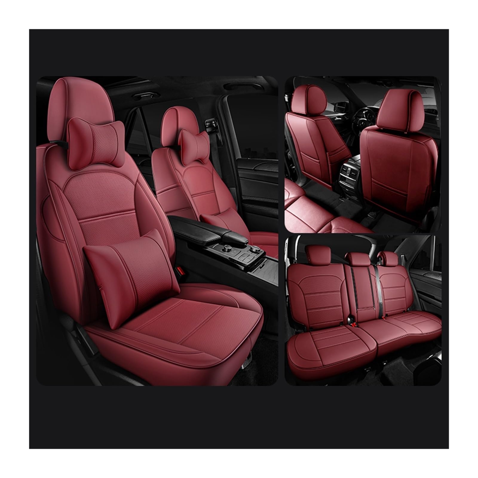 Car Seat Covers Custom Leather Car Seat Covers For BYD For ATTO 3 2022 2023 Automobiles Auto Accessories Interiors Replacement Parts Full Set Carseatcover(3,A)
