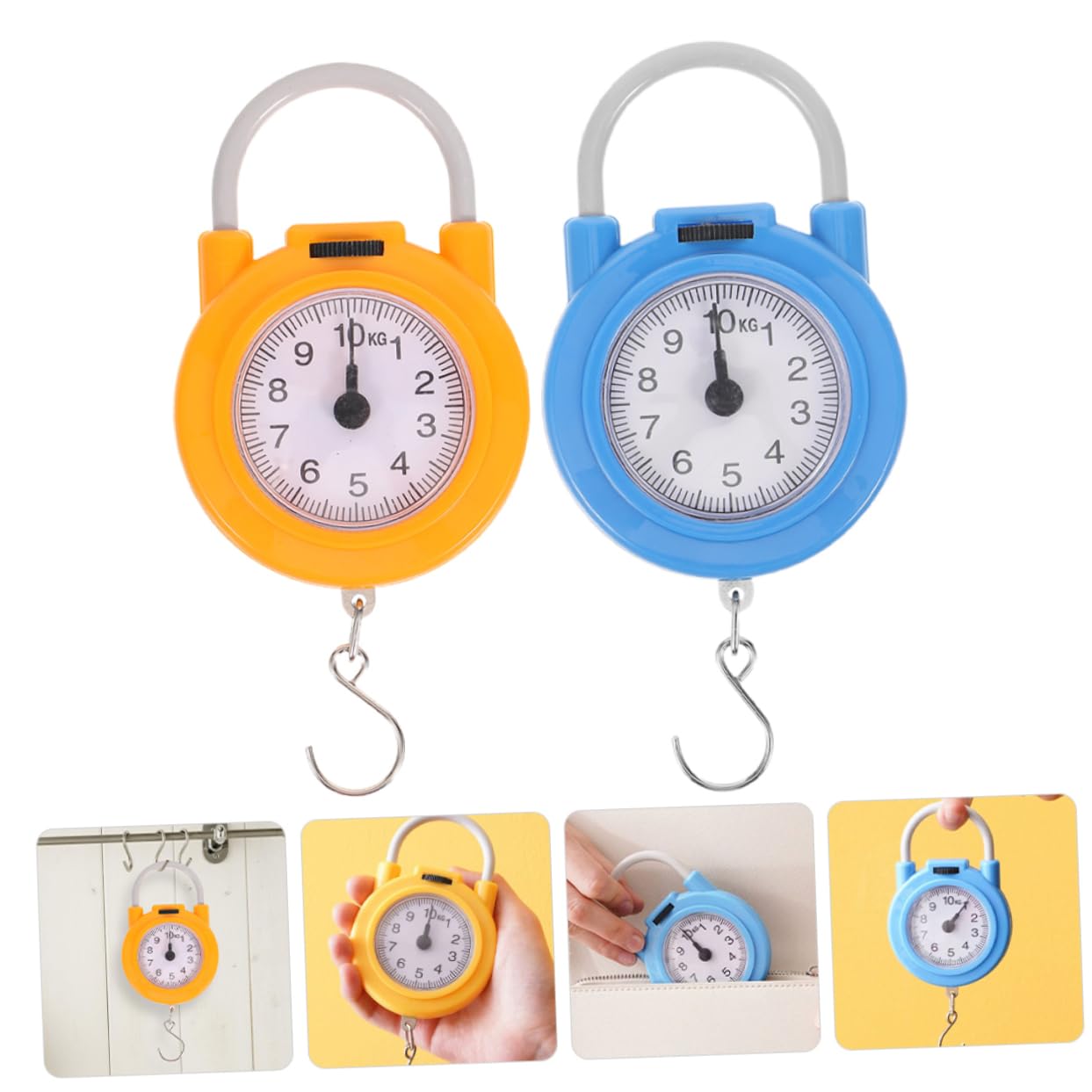 BESPORTBLE High Precision Portable Spring Scale with Hook Travel Weight Scale for Luggage Compact Design for Home and Outdoor Use