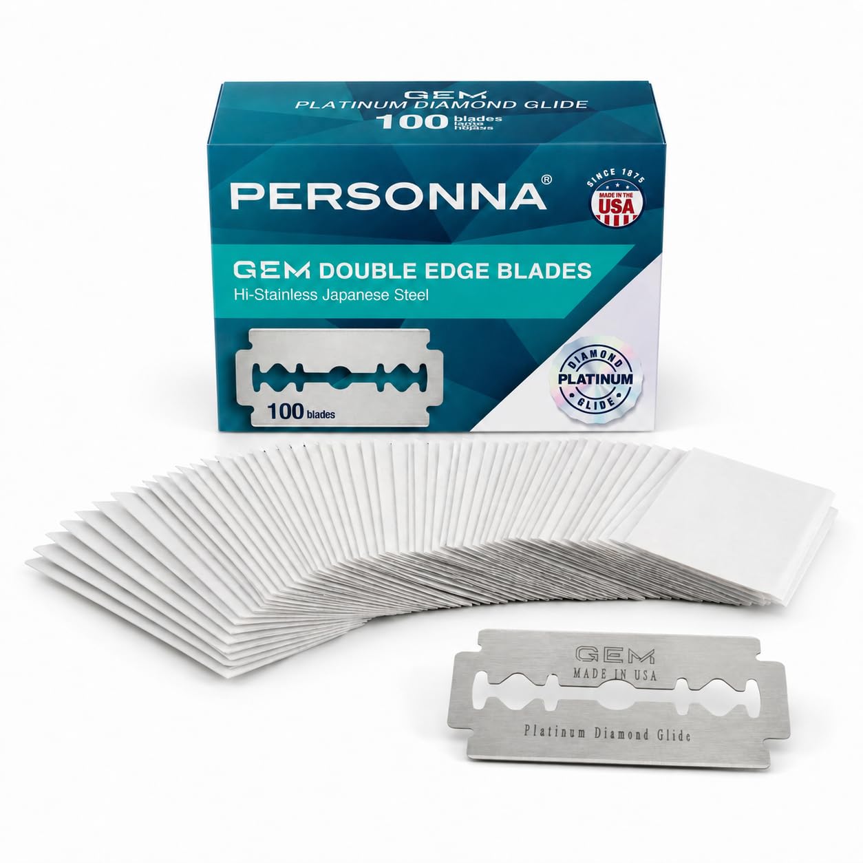 Amazon.com: Personna GEM Platinum Diamond Glide Double Edge Razor