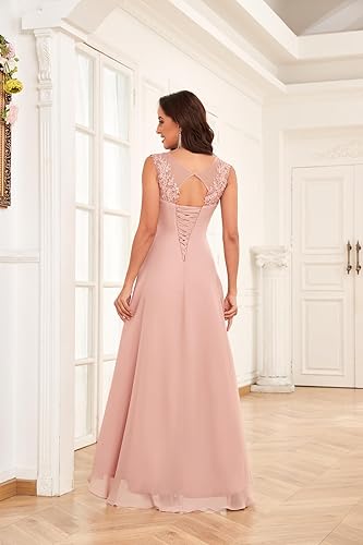 Miniatura 3 de JKMMYO Apliques de encaje madre de los vestidos de novia para boda con cuentas vestido formal de gasa alta baja