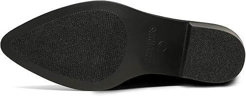 Miniatura 5 de DREAM PAIRS Botas vaqueras para mujer, vaquera occidental, con cremallera, tacón grueso, punta puntiaguda, botas altas hasta la rodilla