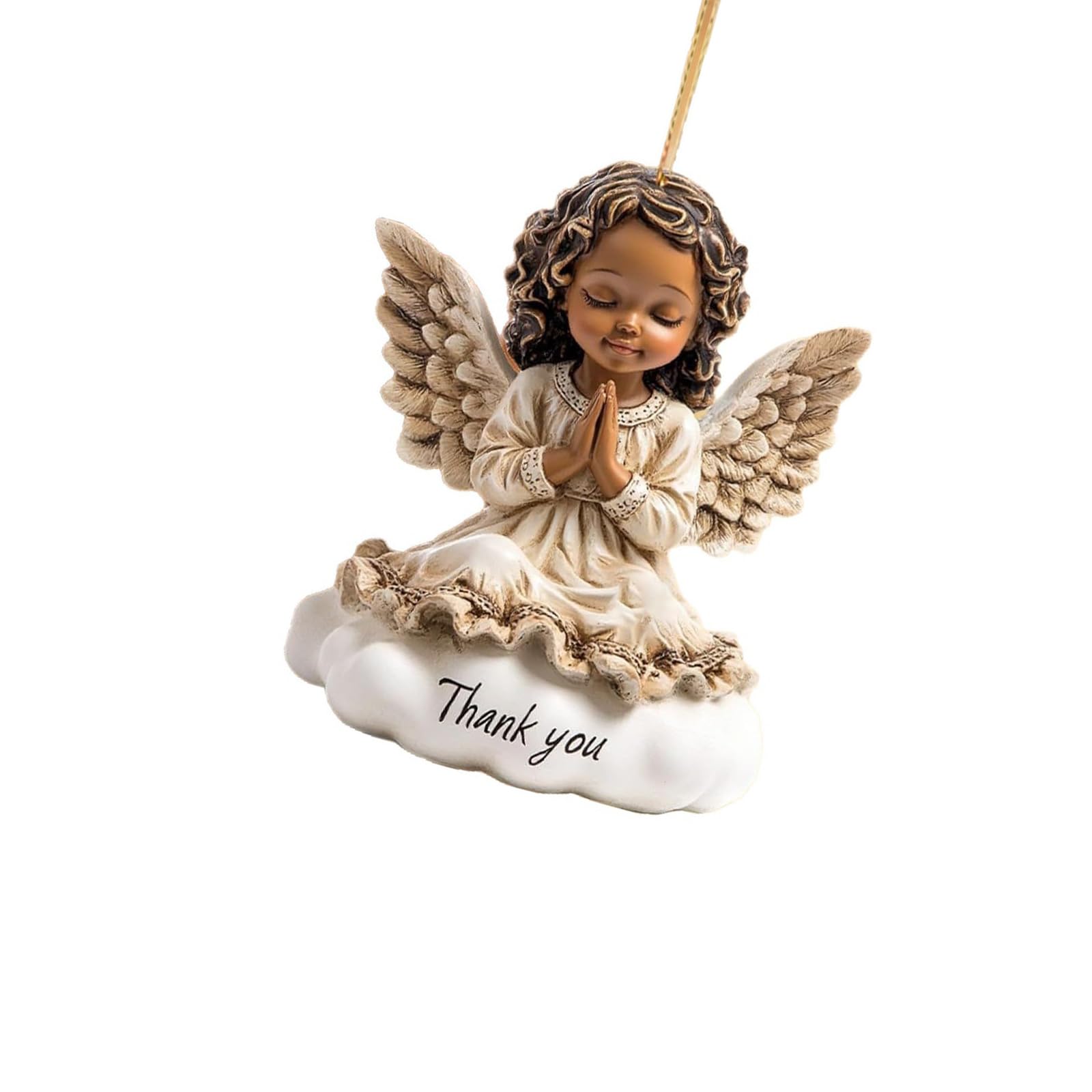 2D Flat Angell Car Rear View Mirrour Charm Acrylic Hanging Ornament for Christmas Tree Home Decor Auto Interior Pendant Christmas Tree Decorations