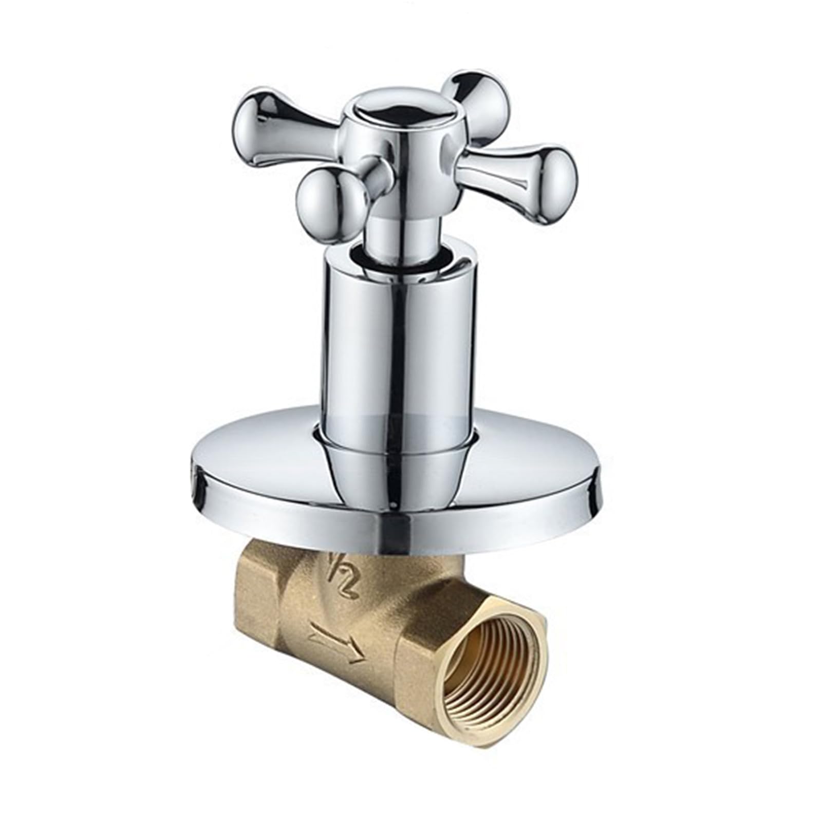 Kokdid B Athroom Shower Rass Junction Water Flows Control Valves Straight Shuts-Off Angles Valves Ath Water Tap Accessory Shower Regulator