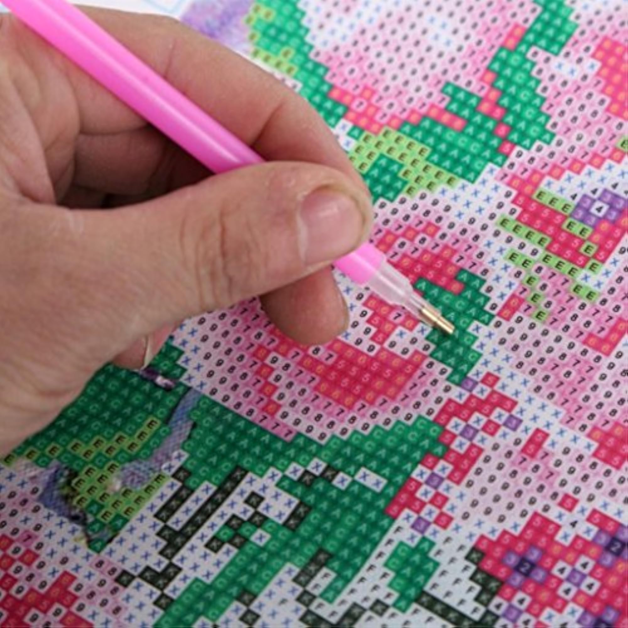 DIY Flower Diamond Embroidery Cross Stitch Craft Decor