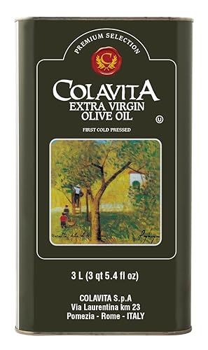 Colavita, Aceite Oliva Xvrgn lata de 3 litros, 102 oz (paquete de 4)