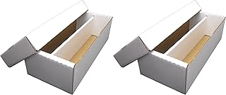 2-Pack • Shoe 1600-count Trading/Gaming Card Storage Box • Woodhaven Trading Firm Brand