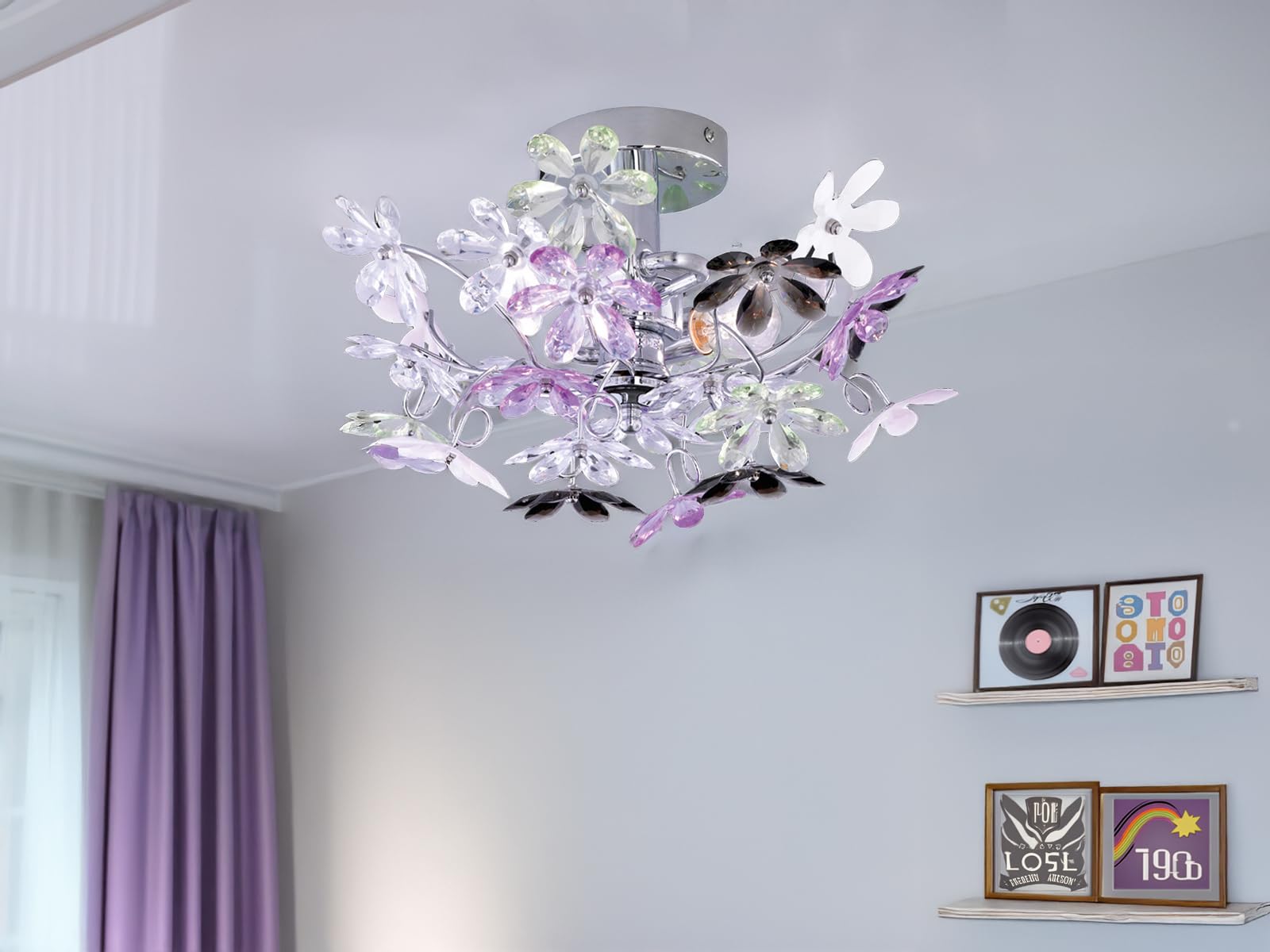 Reality R20012017 Flower Applique, 40 W, Multicolore, Diametro 38 cm