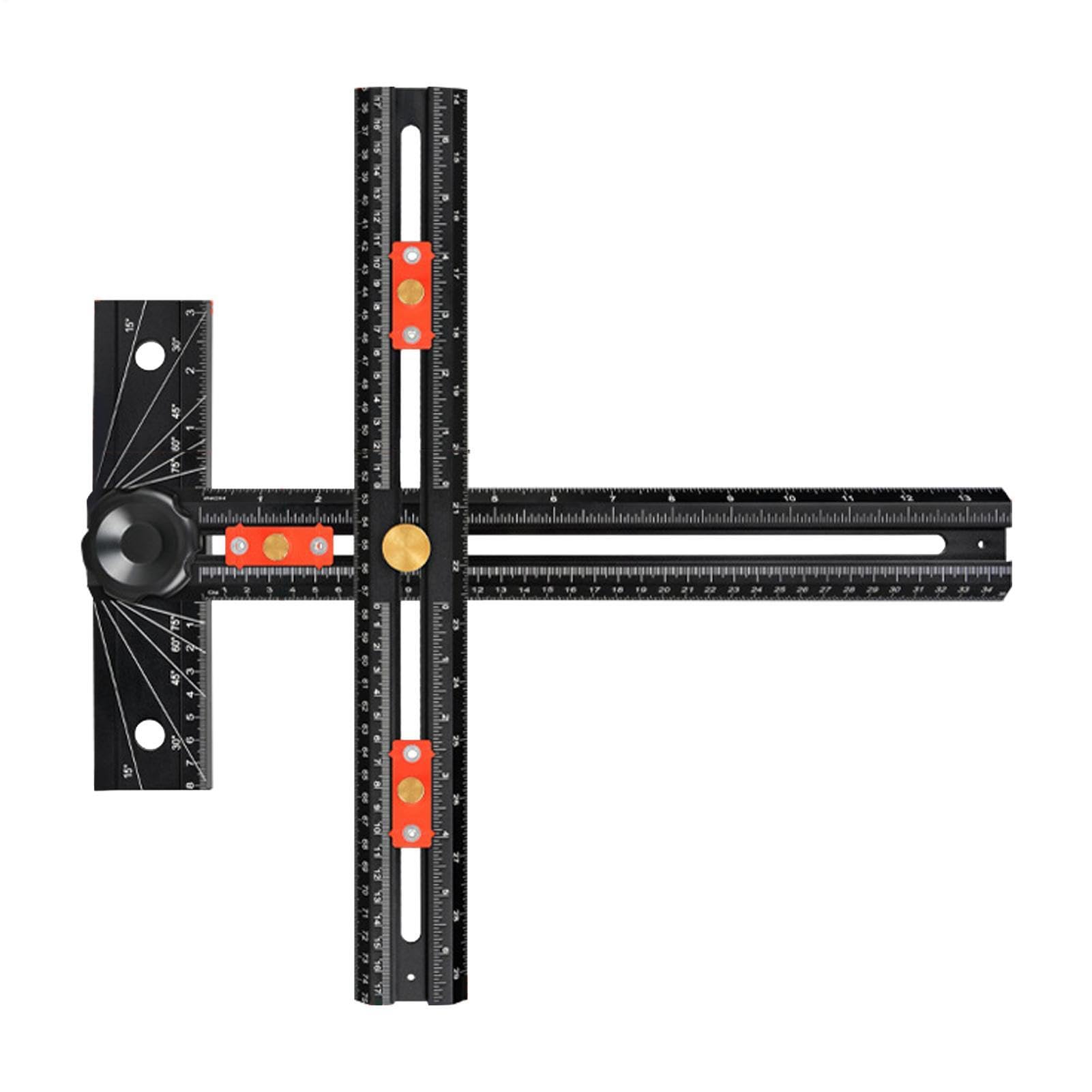 Strumento di posizionamento a forma di T per la perforazione del legno, per falegnami, falegnami, proprietari di case, armadi, ufficio, casa, cucina, bagno