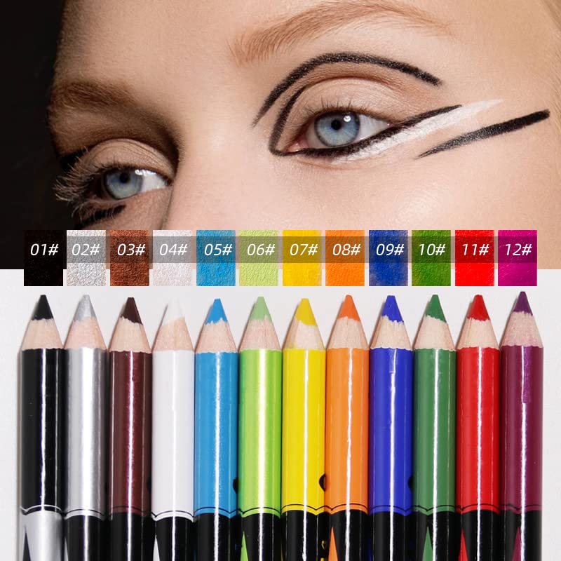 Set de 12 Lápices Delineador Waterproof Multicolor miniatura 2