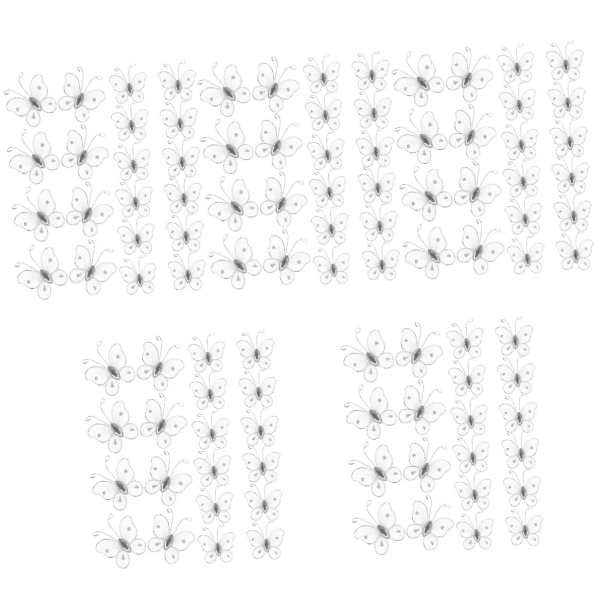 DECHOUS 250stücke Netz-mesh Butterflies Dekoration Für Hochzeit Bastelarbeiten Und Wohnraum Elegante Lebendige Schmetterlinge Für Kreative Anlässe Und Stimmungsvolle Räume