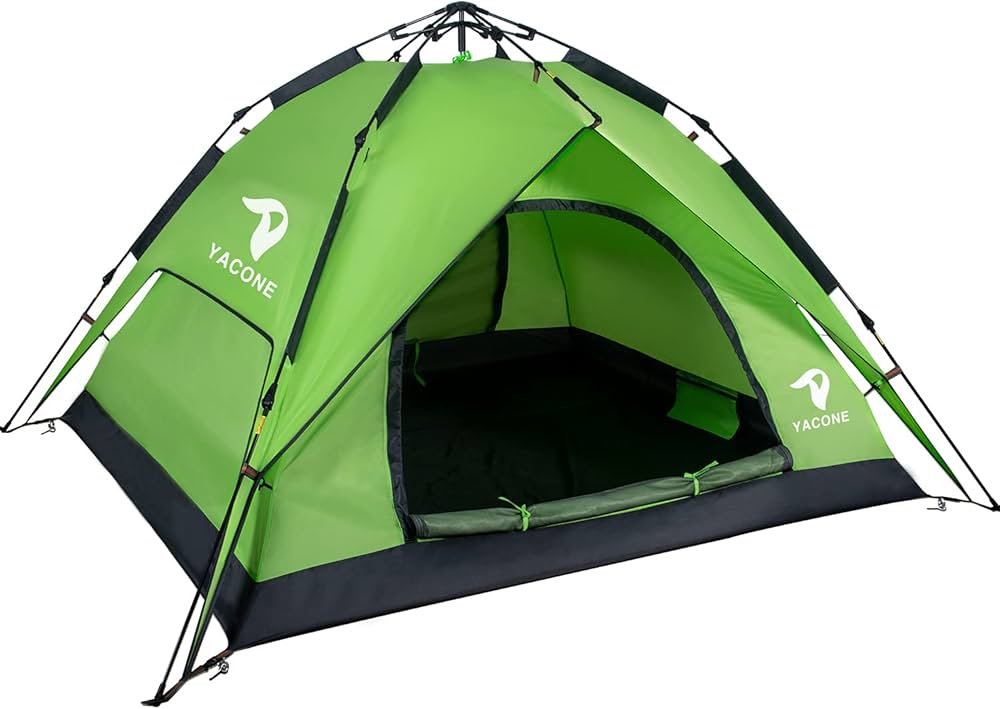 YACONE ワンタッチテント アウトドア キャンプ 組立簡単 防水 4人用 YACONE ワンタッチテント アウトドア キャンプ 組立簡単 防水 4