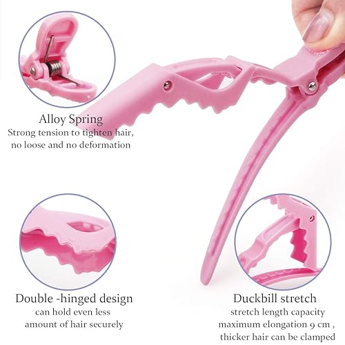 Vista 4 de Pinzas para el cabello Glamfields. Color múltiple