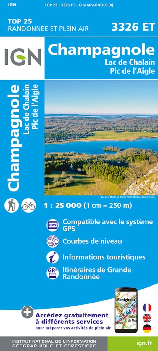 Champagnole / Lac de Chalain / Pic de l'Aigle (3326ET) (TOP 25)