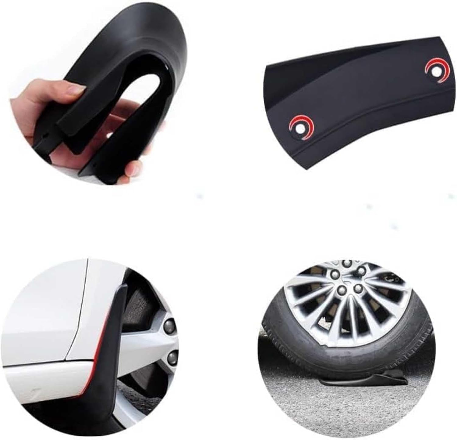 4 Pcs Car Mud Flaps Splash Guards for Dongfeng Fengguang Glory 500 2022, Front Rear Wheel Protection Fender Accessories No Need to Drill Holes
