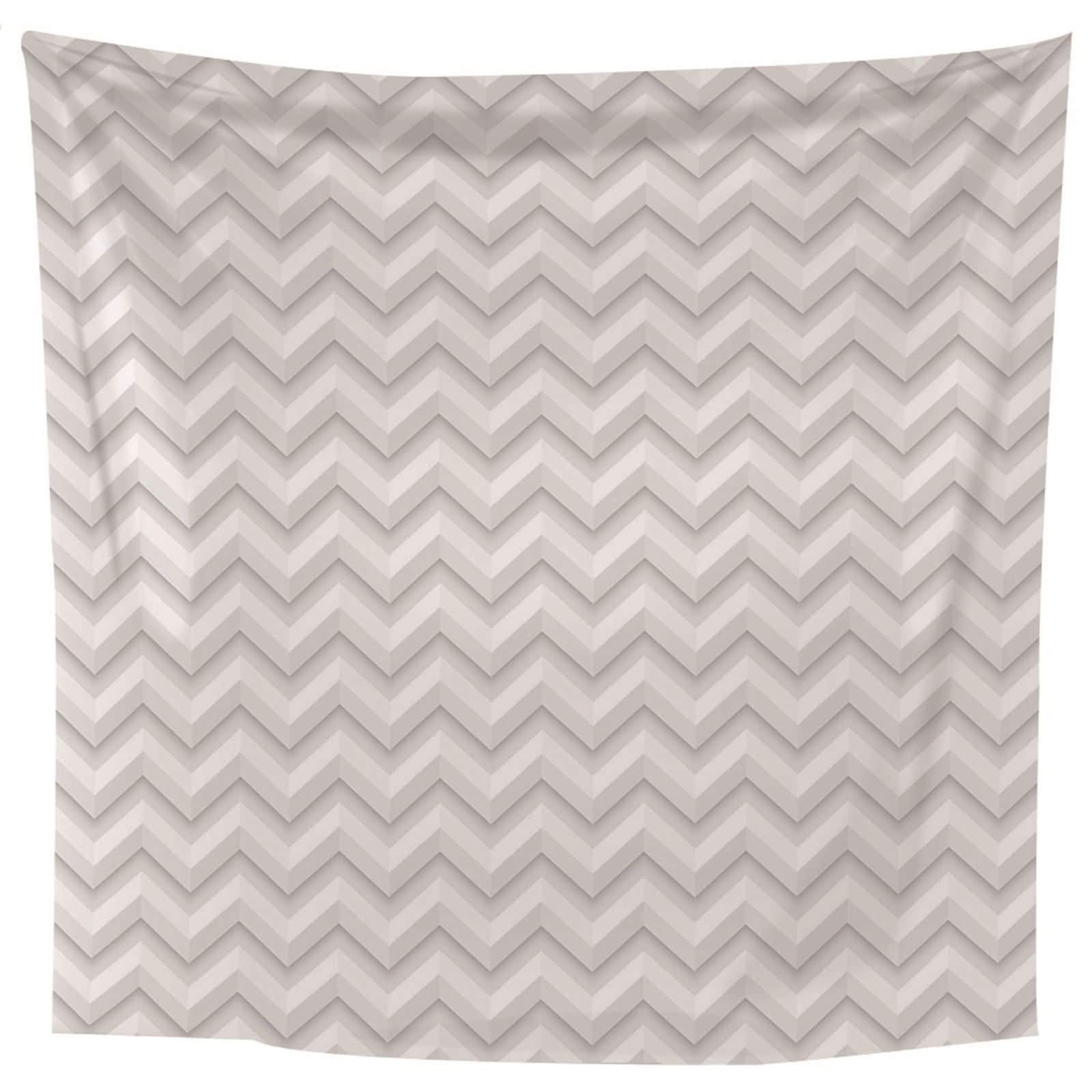 Modèle de vagues blanc gris en tapisserie murale pour masquer un mur vide sans peindre