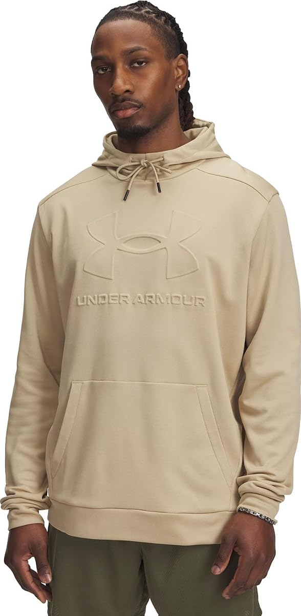 Under Armour - Sudadera con capucha gráfica de forro polar para hombre, Color Field Khaki (234), Talla: Large