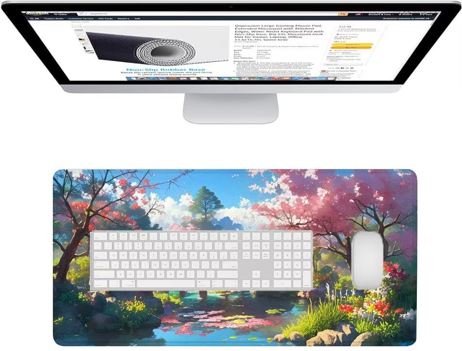 Tapis de souris XXL antidérapant résistant à l'eau pour protéger votre bureau PC - 3