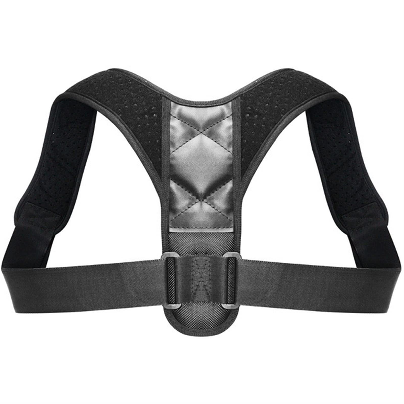 XYNSNDB Correttore Posteriore Regolabile Supporto per la Schiena Cintura Lombare Cintura da Uomo Correzione della Colonna vertebrale Assistenza Sanitaria Corsetto da Donna (Colore: Nero, Taglia: XL)