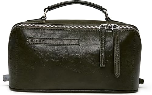 Miniatura 178 de EACHY - Bolsa de maquillaje de viaje, bolsa de cosméticos de gran capacidad para mujeres, portátil, impermeable, bolsa de aseo plana abierta