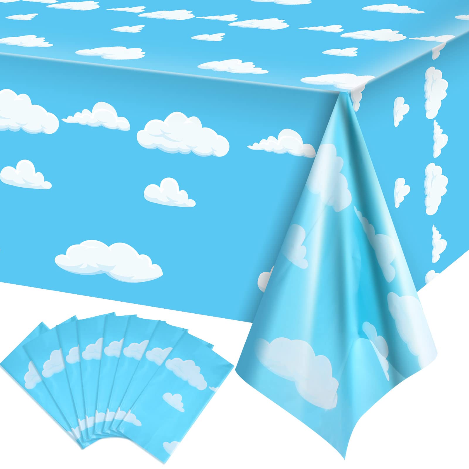 Nappe d'anniversaire dessin animé 137x274cm anti-taches pour buffet de fête enfant