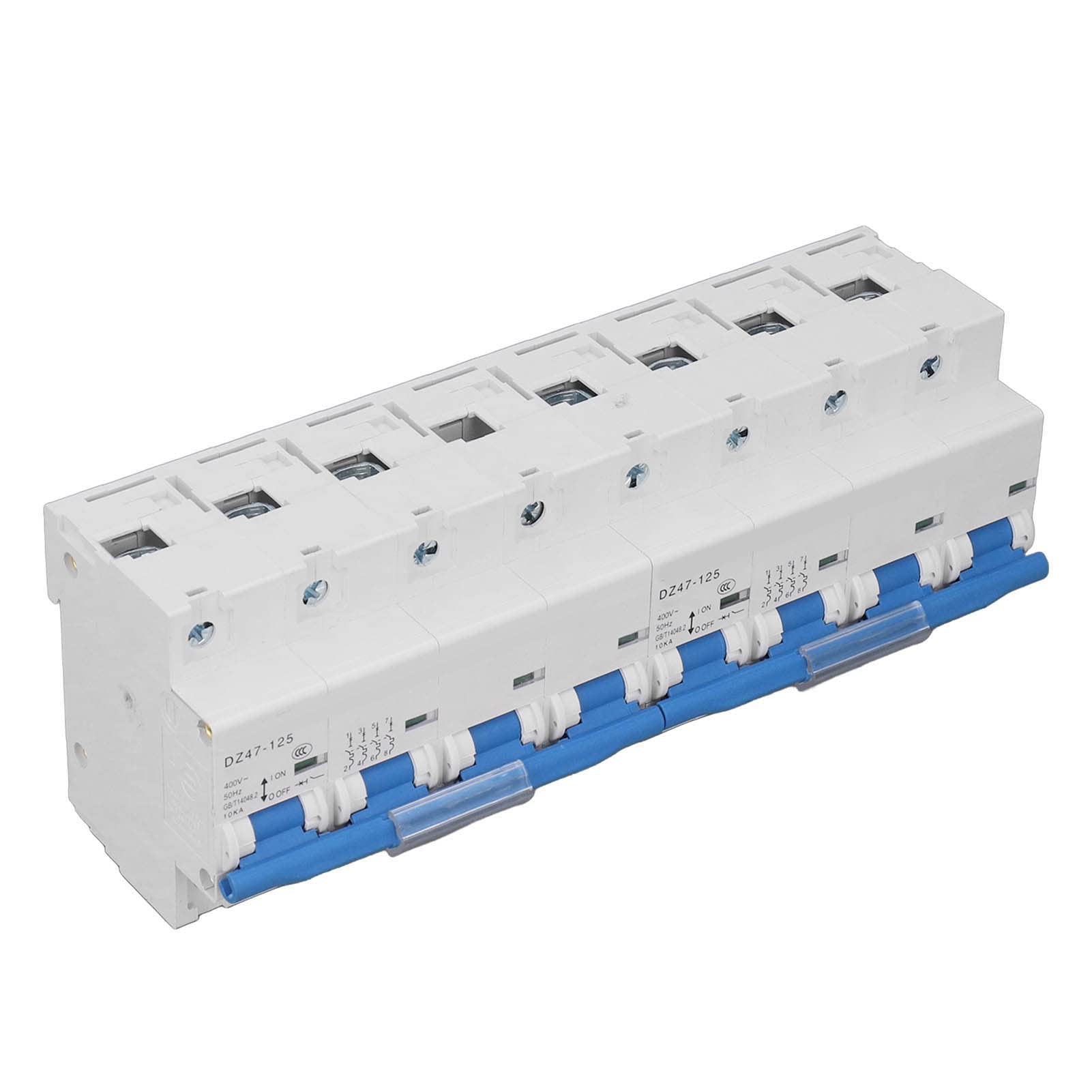 Aramox Disyuntor de Enclavamiento Interruptor de Transferencia Manual de Doble Potencia de PVC AC400V 4P Más 4P 10KA para Hospitales, Bancos, Sistemas contra Incendios y Edificios con Montaje en