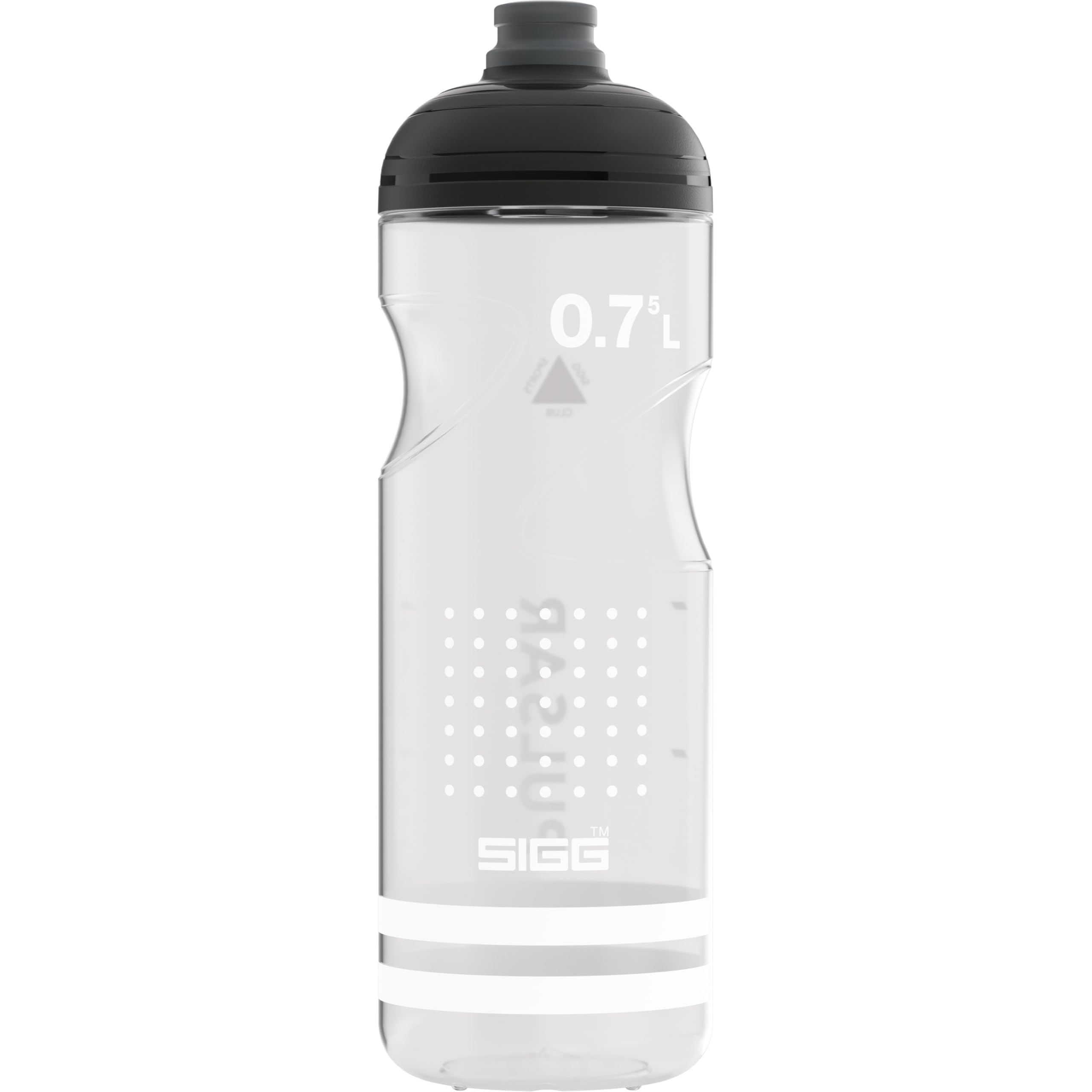 SIGG Fahrrad Trinkflasche Pulsar Transparent White - 0,75L