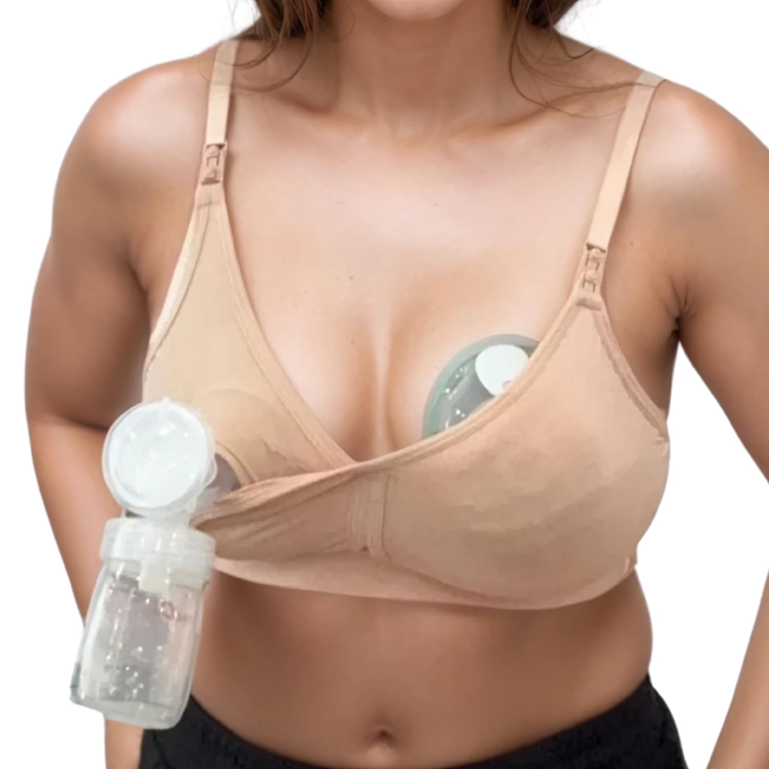 Supermom Hands Free Pumping and Nursing Bra - Hands Free Nursing Bra for Pumping - Breastfeeding Bras for Women