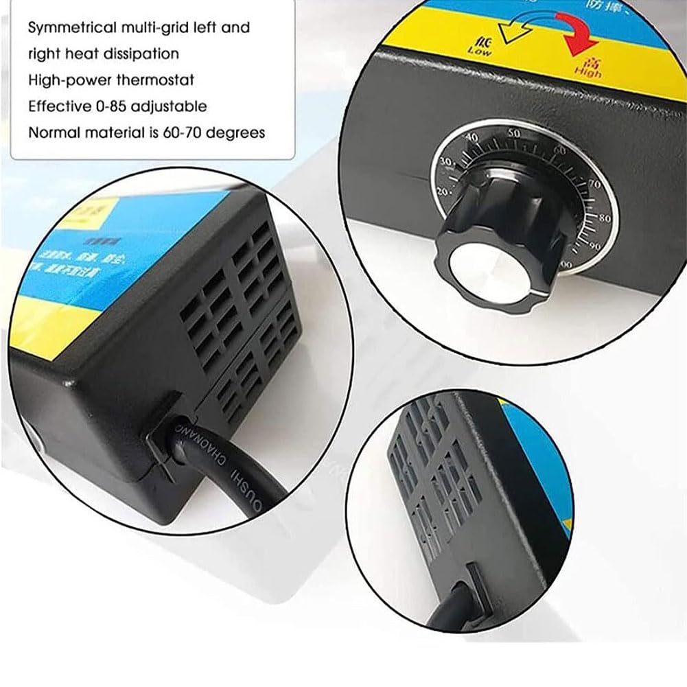 Máquina dobladora de acrílico portátil, máquina dobladora de calor de 30 cm con soportes y ángulos, herramienta de doblado de calor para hacer carteles, placas emisoras de luz, publicidad, luces