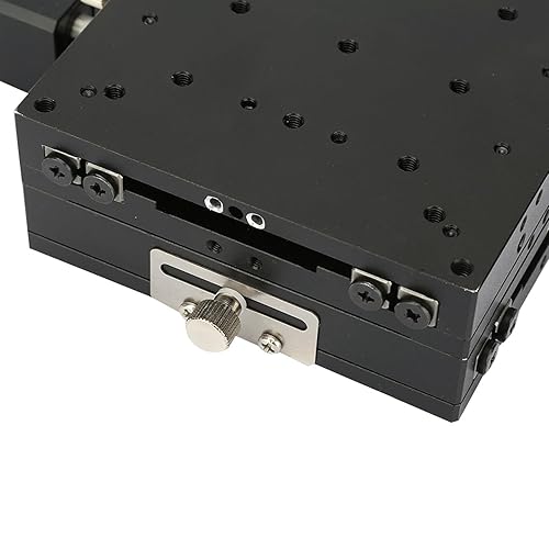 Miniatura 7 de Etapa lineal manual XY, mesa deslizante manual XY de 3.937 in, plataforma de recorte de micrómetro, mecanizado de precisión, para inspección de