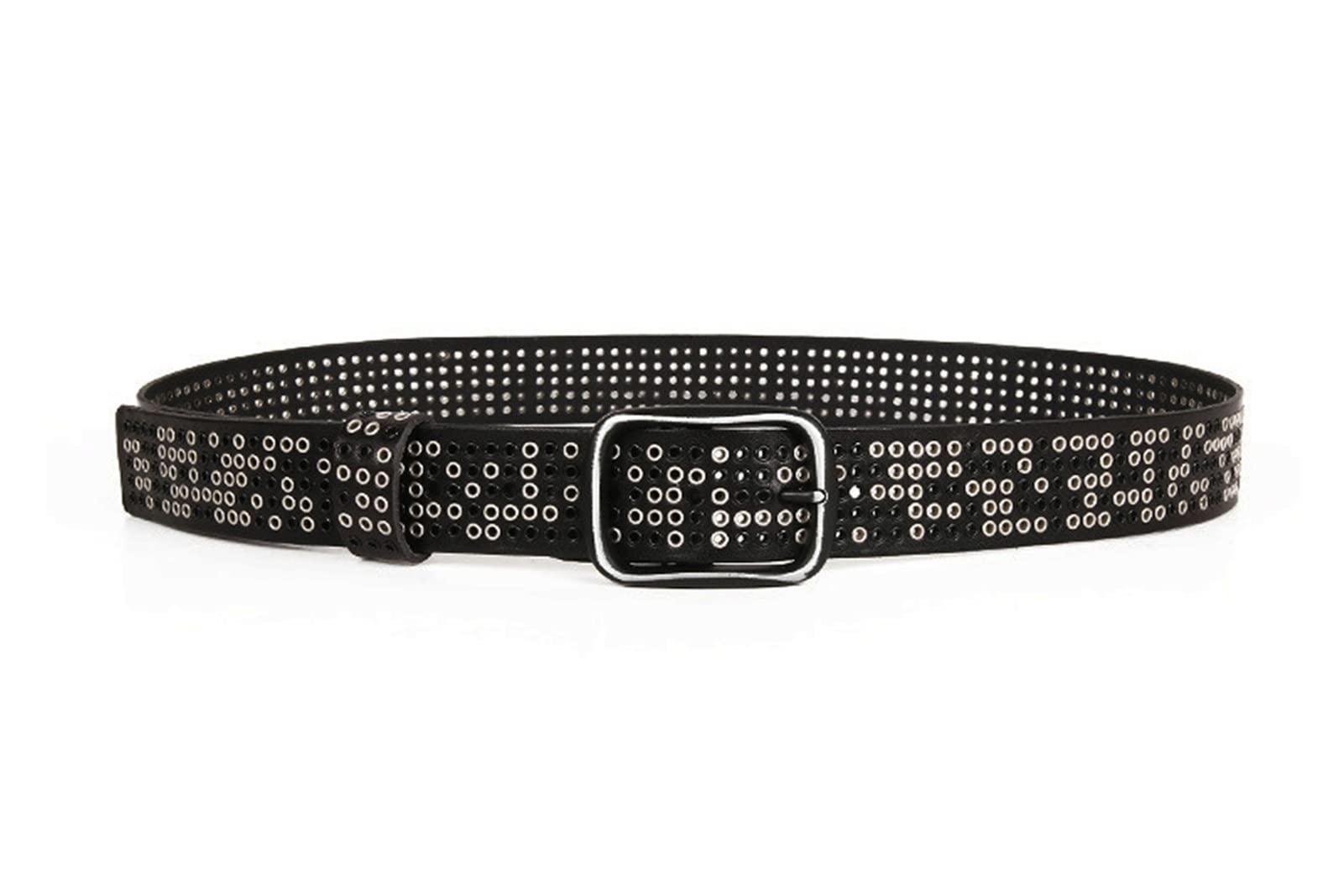 Cinture da Uomo, Belt Cinghia da Uomo in Pelle da Donna in Pelle (Color : Nero, Size : 110)