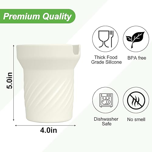 Miniatura 6 de AIERSA Funda alta de silicona para botas Stanley Quencher de 40 onzas y vaso H2.0 de 40 onzas con asa, accesorios de vaso para Stanley