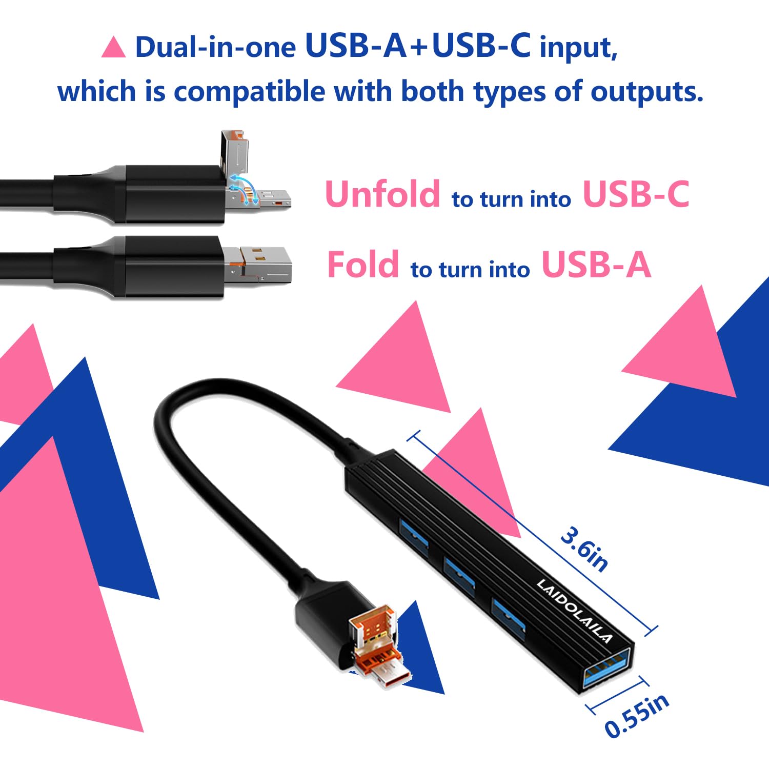 USB-A & USB-C 2 in1 MultiCharger for MagicBand+, 2025 2026, Magic Band Plus Compatible with FuelRod & Other External Battery. Disneyland Accessories for Trip to Disney World,(1-Pack)