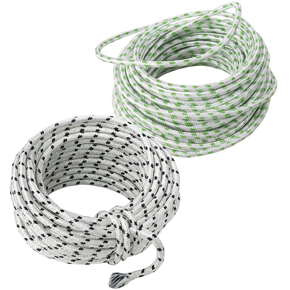 Kabi Aggro Clothesline Rope, 20 Metres Each, Pack of 2, Polyester, White and Green (2)-picture-12