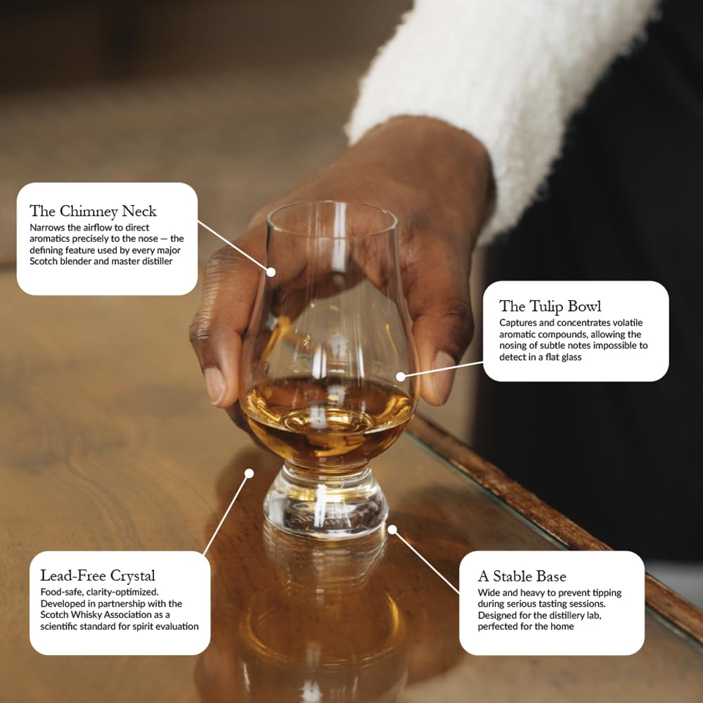 Glencairn Bicchiere da Whisky, Set da 4 in Confezione Regalo da 4 in Cartone