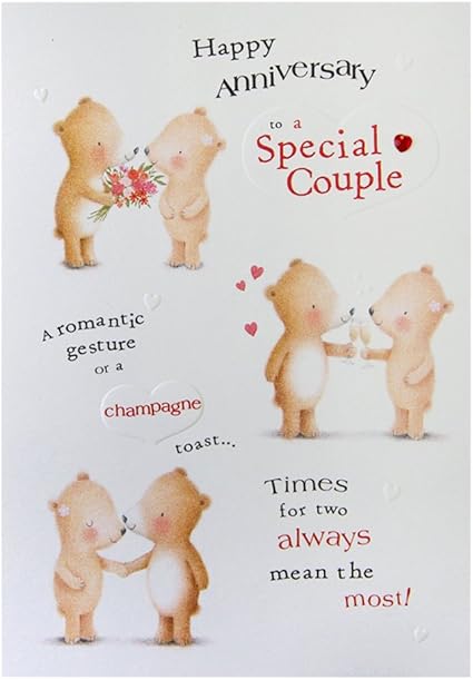 Hallmark Anniversary Card For Special Couple Worlds Cutest Couple Medium Amazon Co Uk Stationery Office Supplies