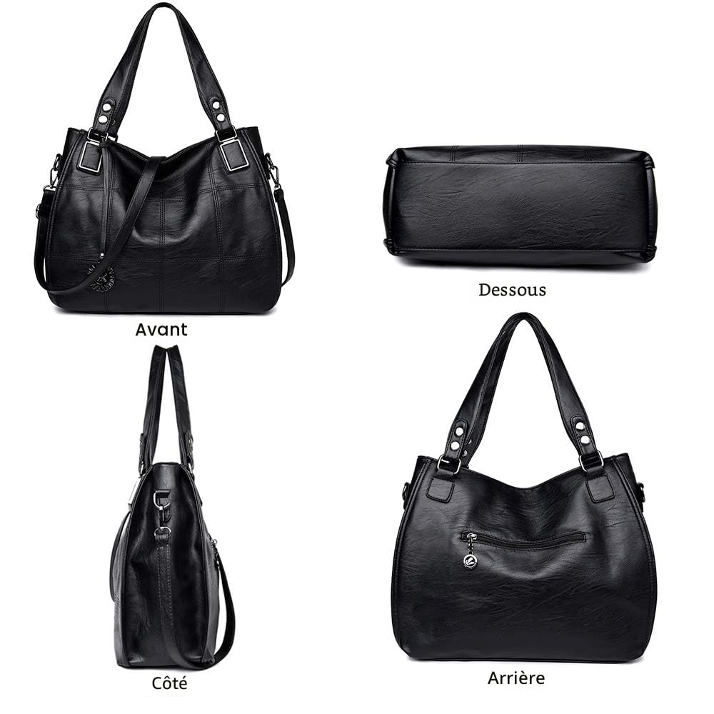 sacs à main en cuir pour femmes grande capacité top Handle Messenger Sling sac à bandoulière unique pour les filles