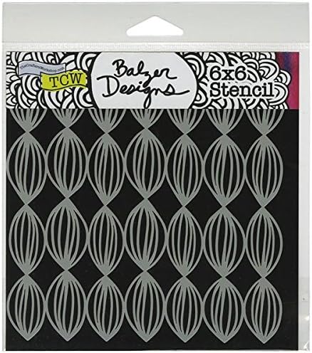 The Crafter's Workshop 6 x 6-inch Live Love Laugh Stencil, Black/ White