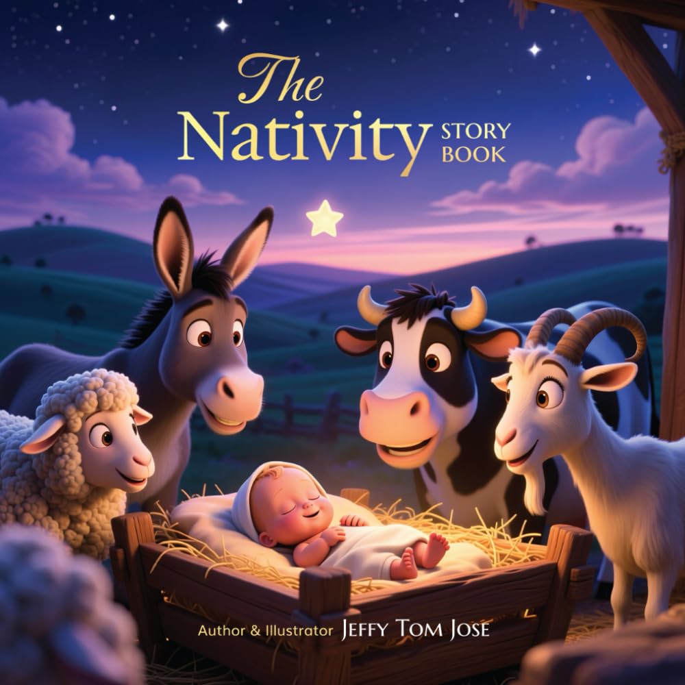 The Nativity Storybook: Christmas Bible Story for Kids Ages 3–8 with Vibrant 3D Animated Illustrations