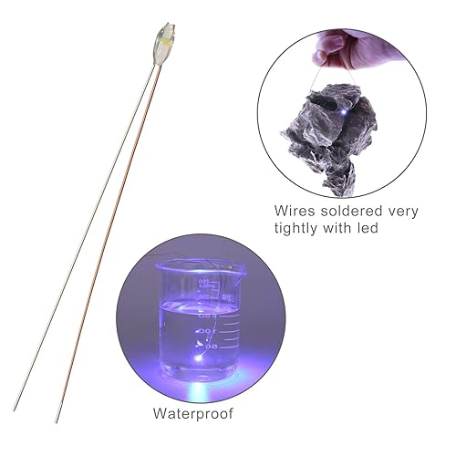 Miniatura 4 de Evemodel 240pcs pre-cableado Micro Litz alambre 8 colores 0603 SMD LED luz 7.8 '' alambre resina cubierta impermeable CD0603M