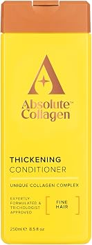 Absolute Collagen - Thickening Collagen Complex Conditioner 250ml - For Thin & Fine Hair - Strengthen, Thicken, Nourish and Volumise - Boost Shine