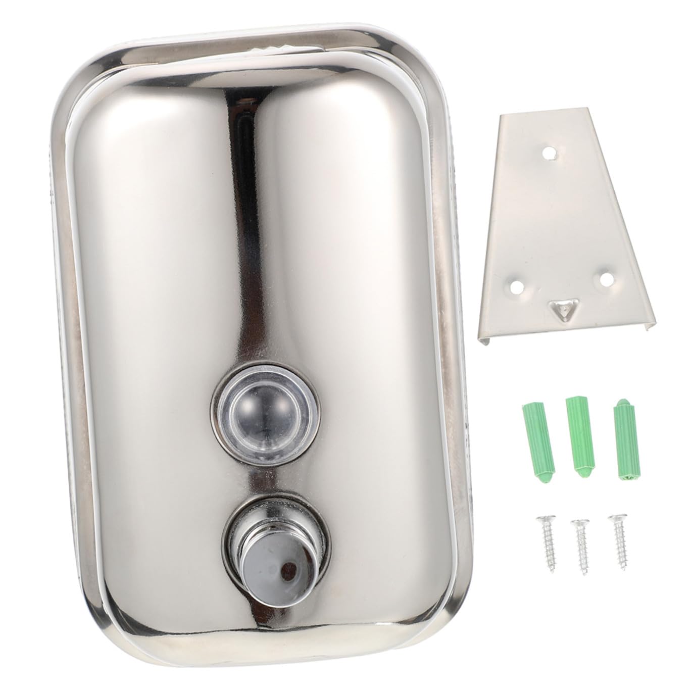 Seifenspender mit Multifunktionalem Design Manueller 1000ml aus Edelstahl Wand für Badezimmer und Öffentliche Räume Wie Krankenhäuser und Schulen